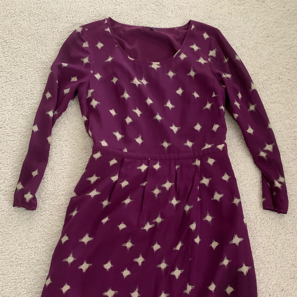 Madewell Purple long sleeve dress